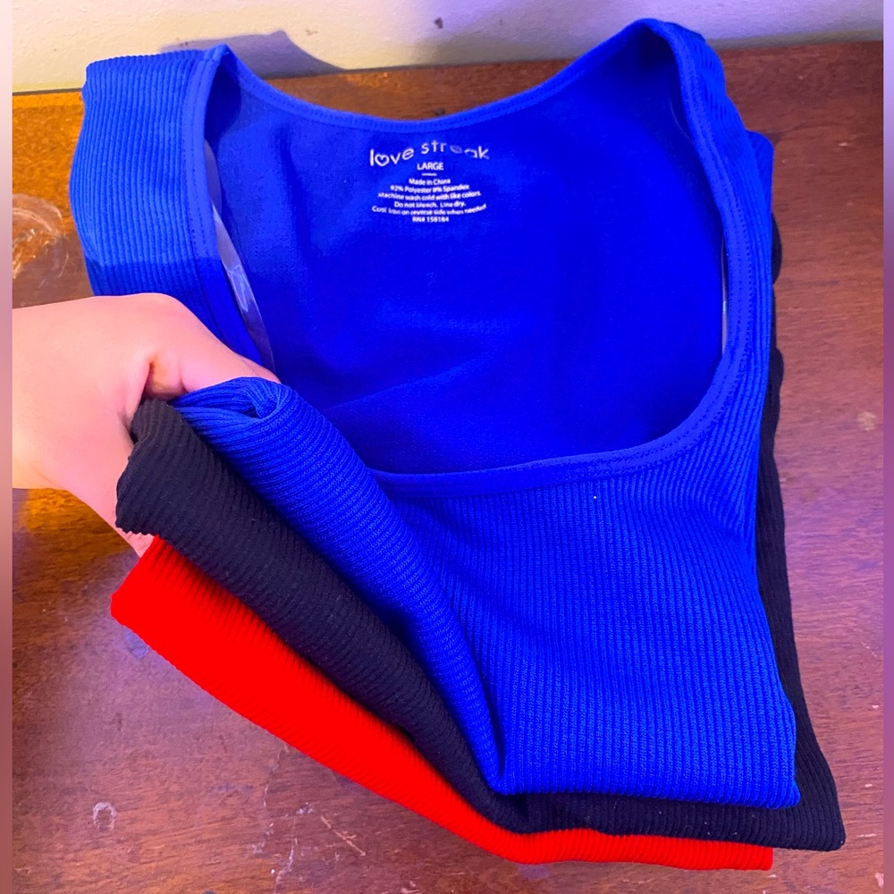 Three short sleeve tees